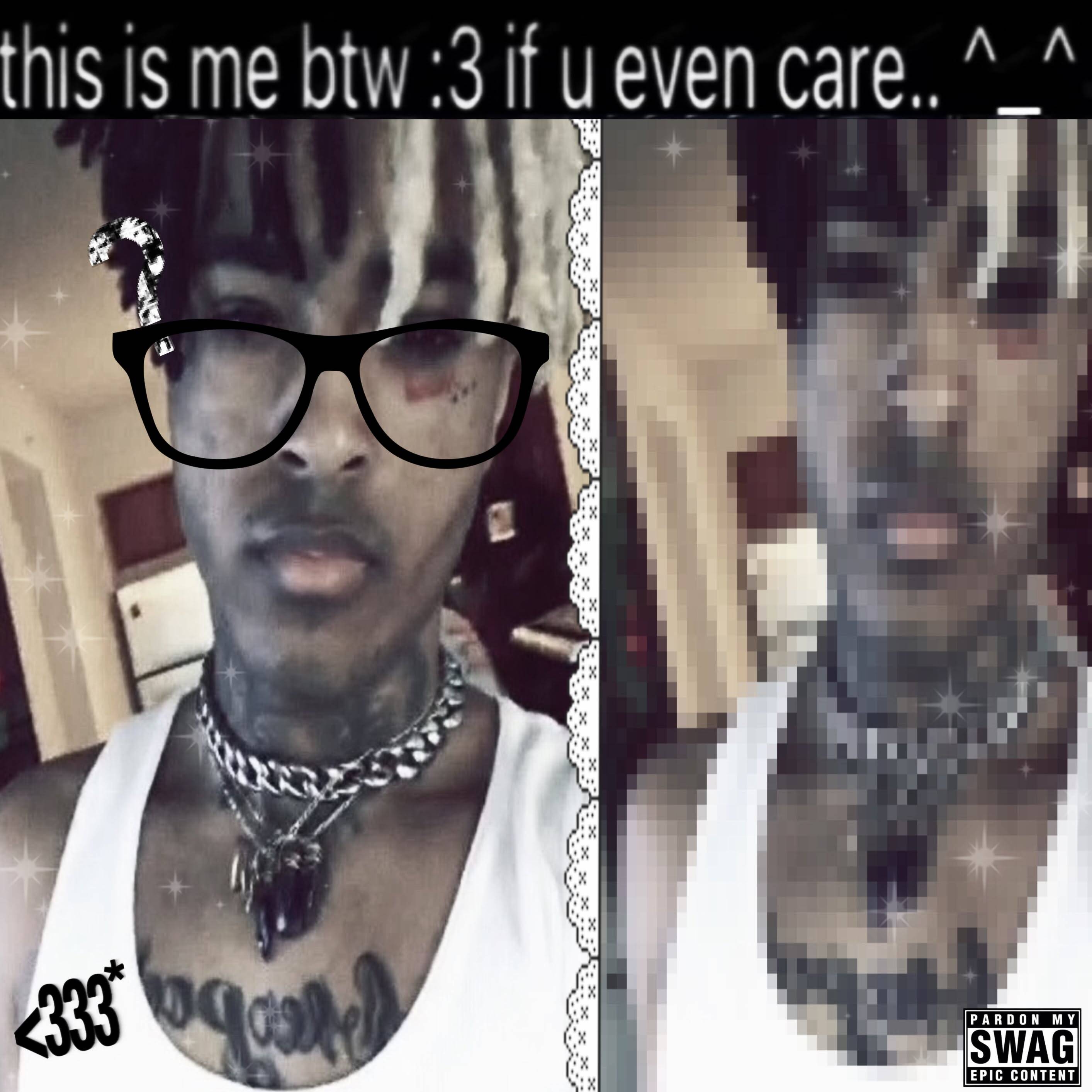 XXXTentacion pfp Profile Picture with Glasses and Dreadlocks