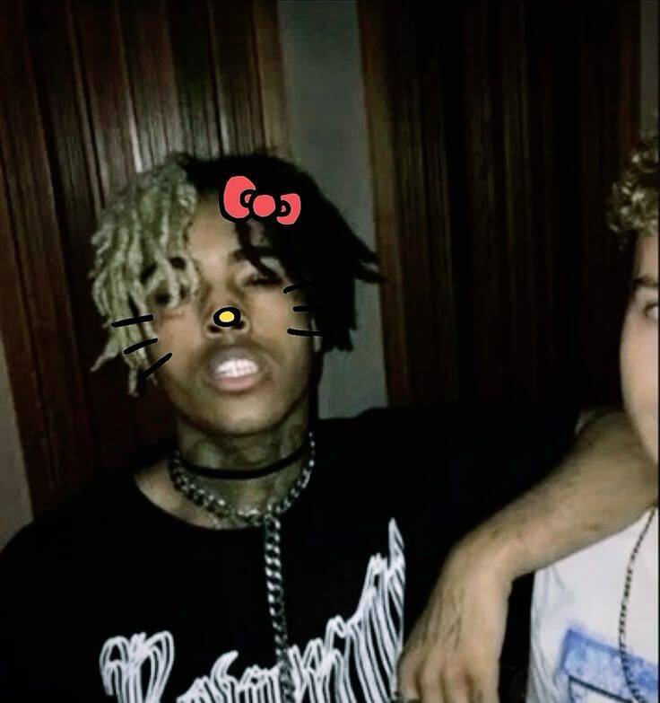 XXXTentacion pfp Profile Picture with Hello Kitty Filter