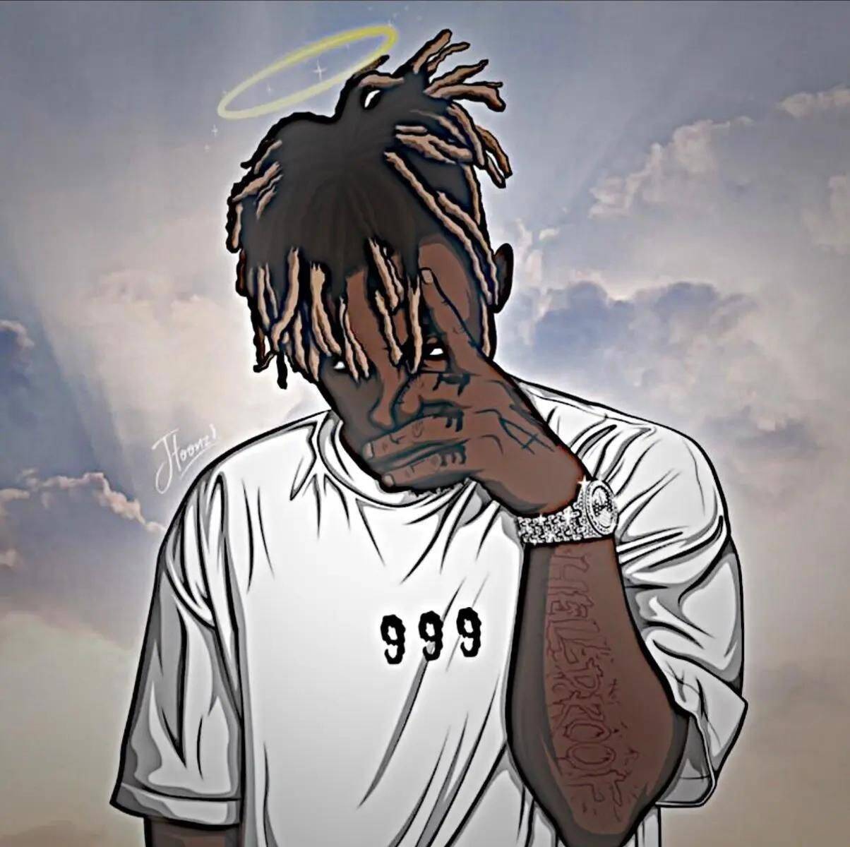 XXXTentacion pfp Profile Picture with Halo and 999 Shirt