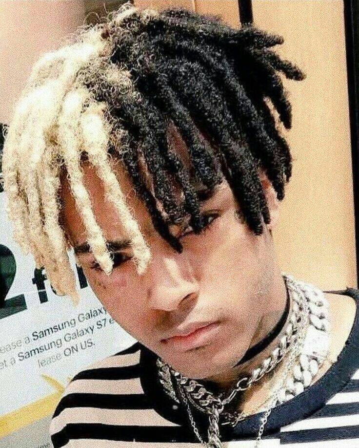 XXXTentacion pfp Profile Picture Half Black Half Blonde Hair